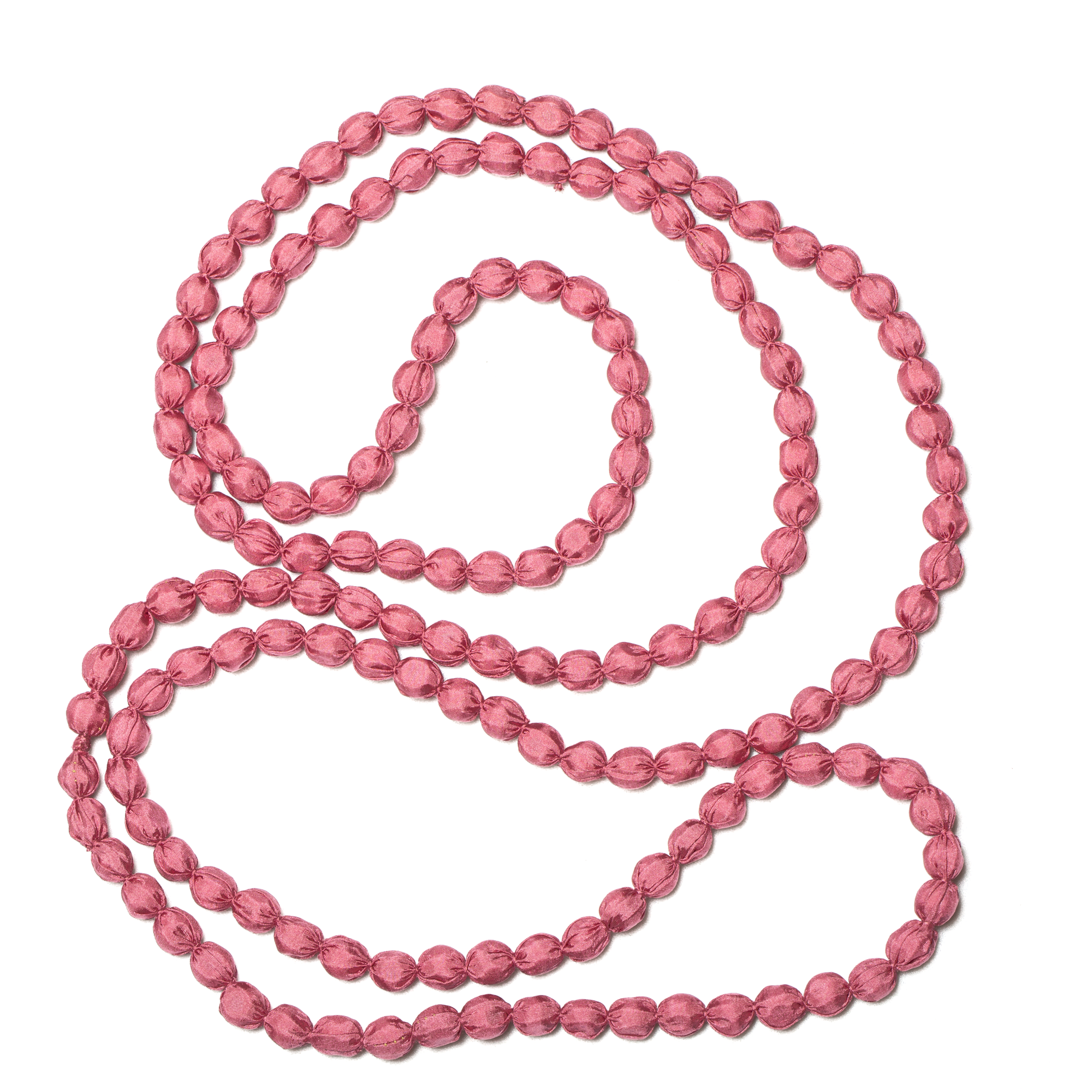 Extra Long Fabric Ball Necklace - Shopthatapp.ca