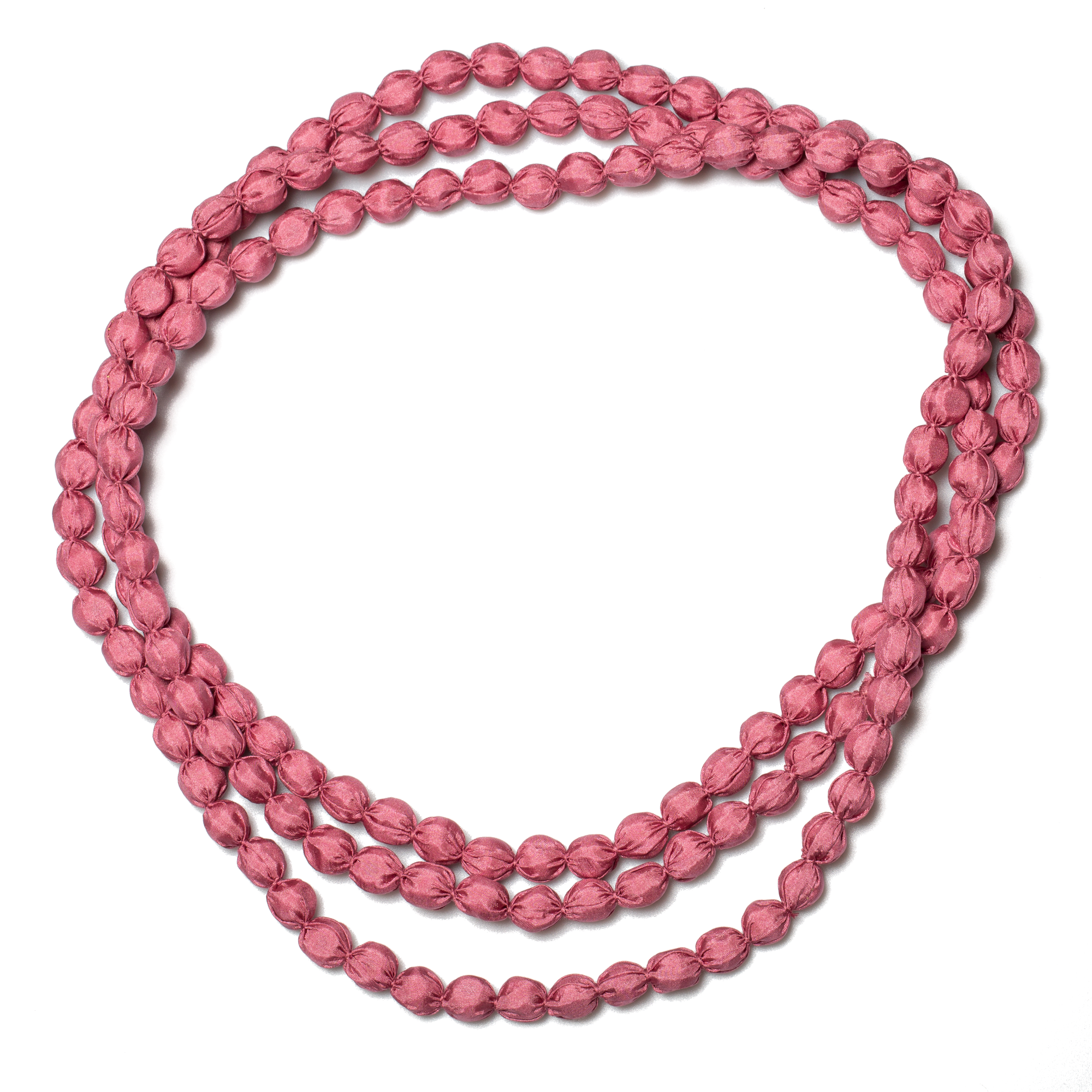 Extra Long Fabric Ball Necklace - Shopthatapp.ca