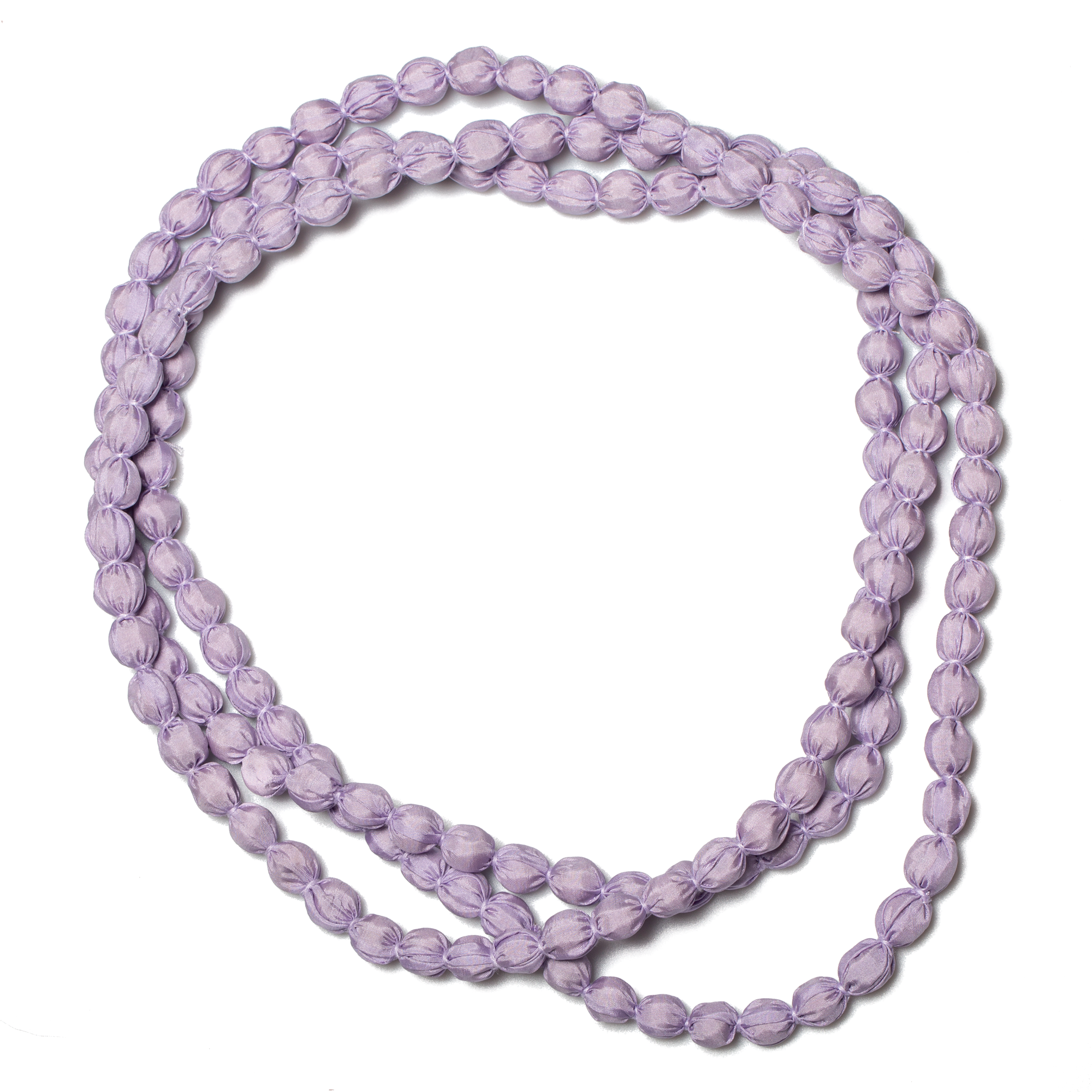 Extra Long Fabric Ball Necklace - Shopthatapp.ca