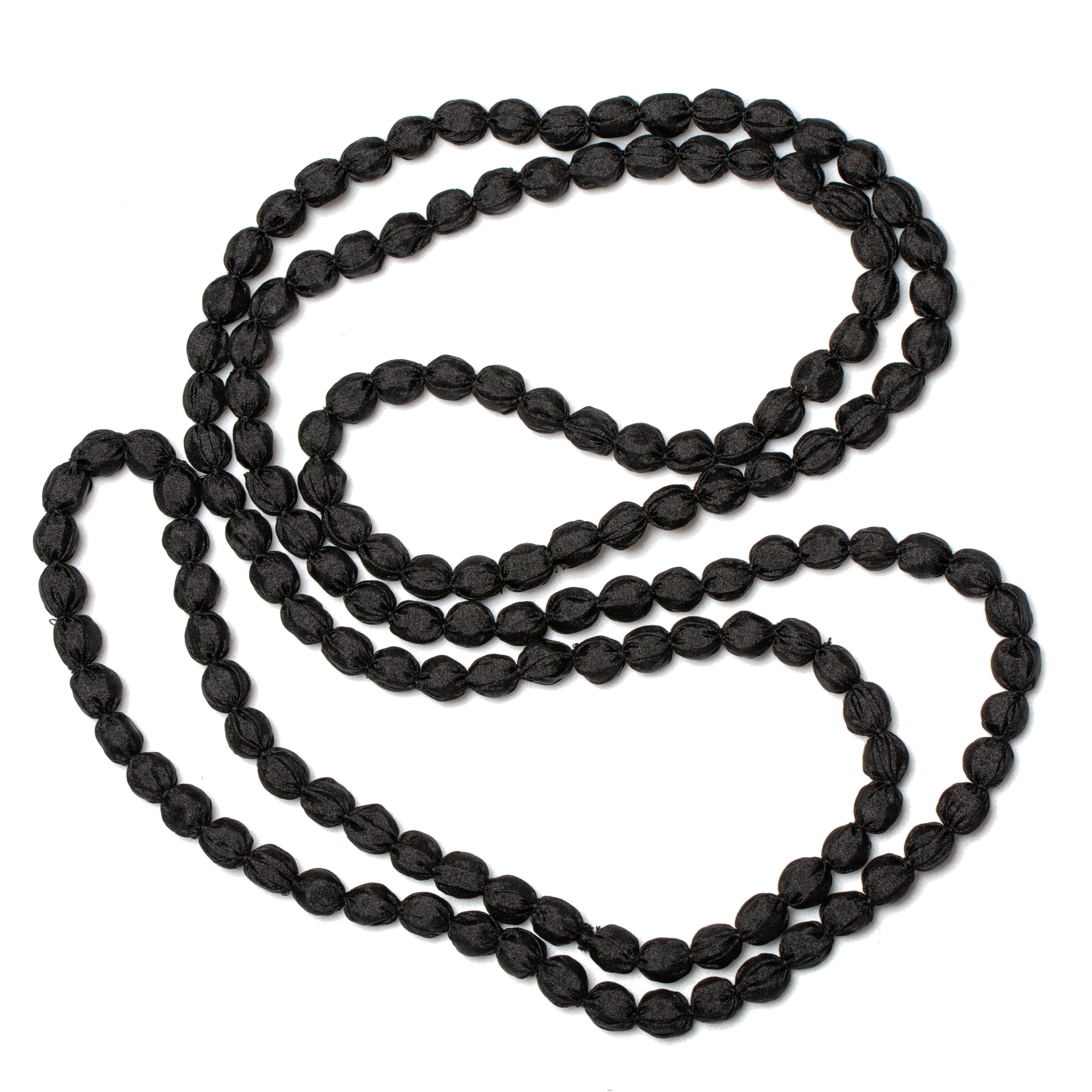 Extra Long Fabric Ball Necklace - Shopthatapp.ca