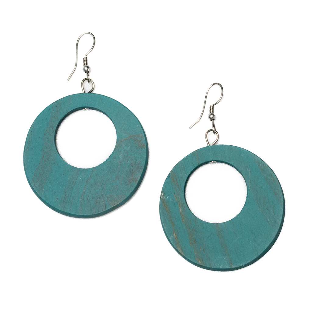 Round Wooden Hoop Earrings for Stylish and Eco-Friendly Fashion - Shopthatapp.ca