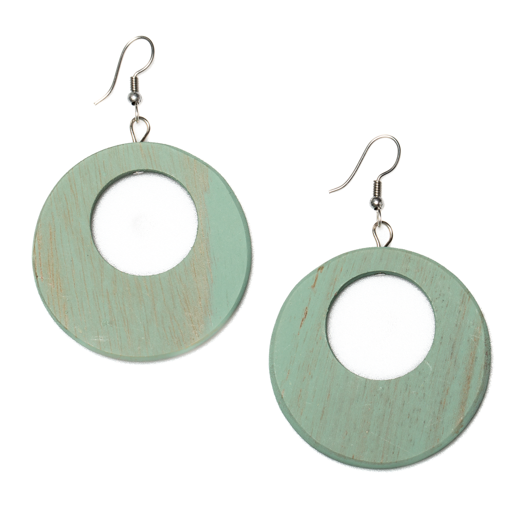 Round Wooden Hoop Earrings for Stylish and Eco-Friendly Fashion - Shopthatapp.ca
