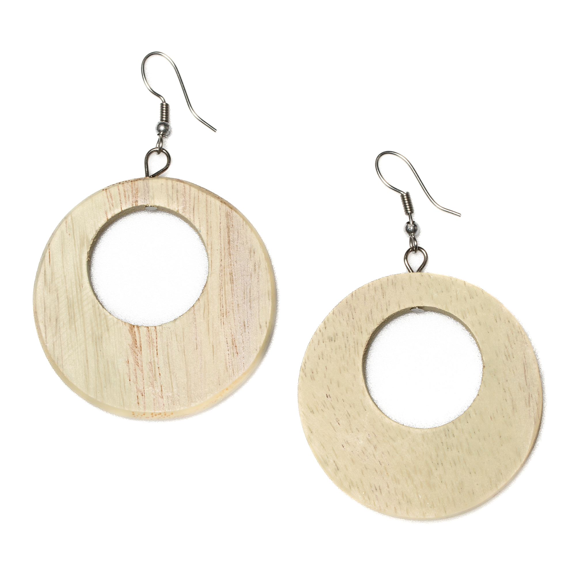 Round Wooden Hoop Earrings for Stylish and Eco-Friendly Fashion - Shopthatapp.ca
