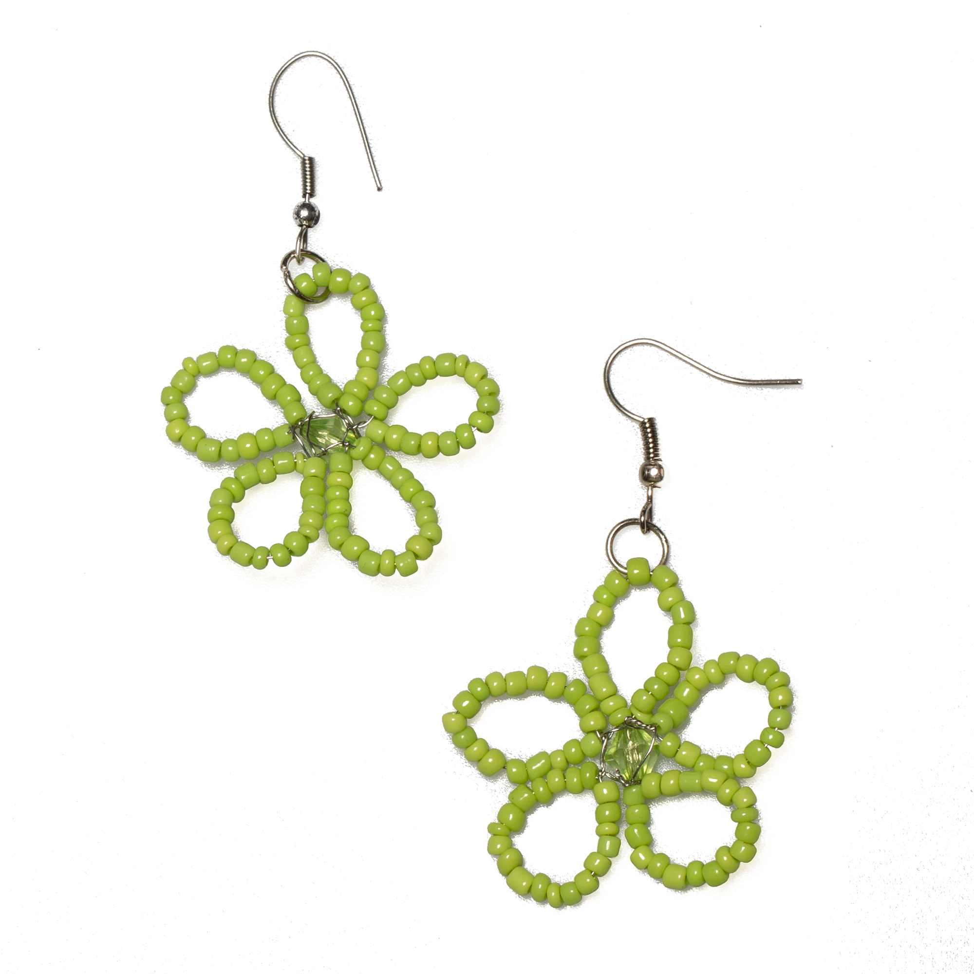 Beaded Flower Earrings - Shopthatapp.ca