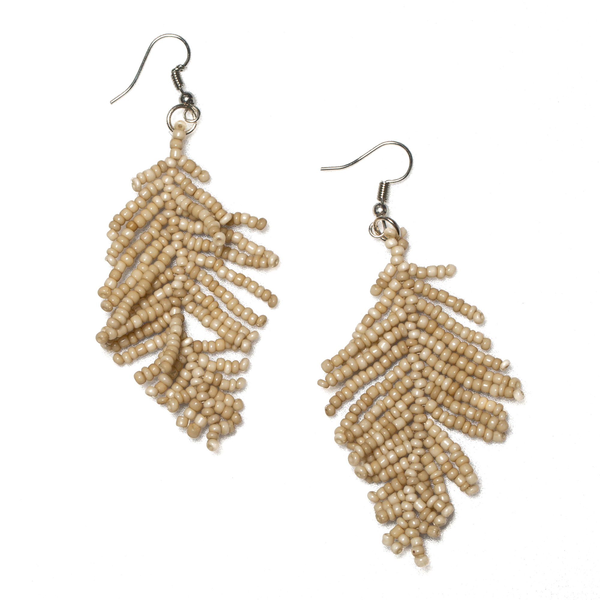 Beaded Leaf Earring - Shopthatapp.ca