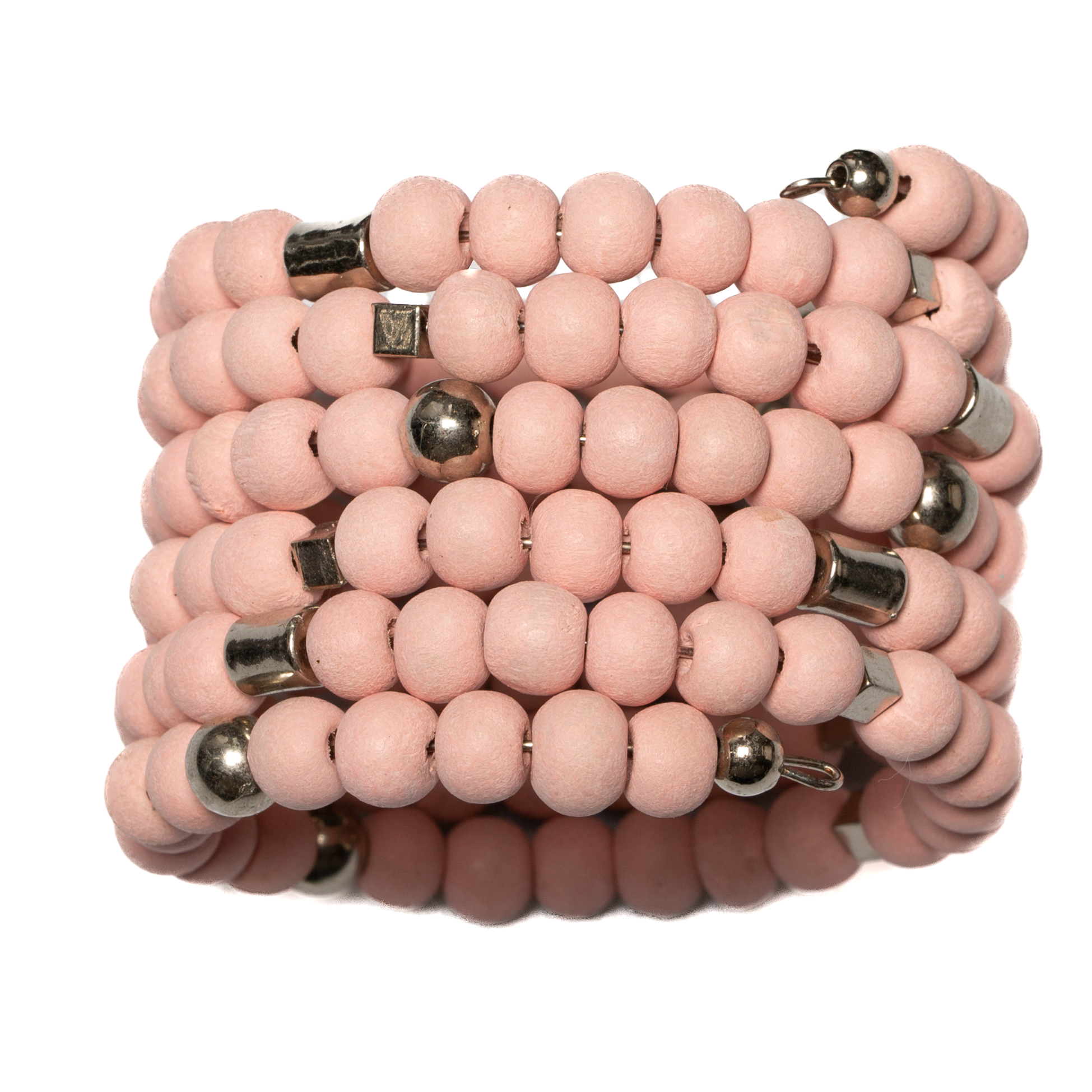 Chunky Wooden Bead Bracelet for Unique Spiral Style - Shopthatapp.ca