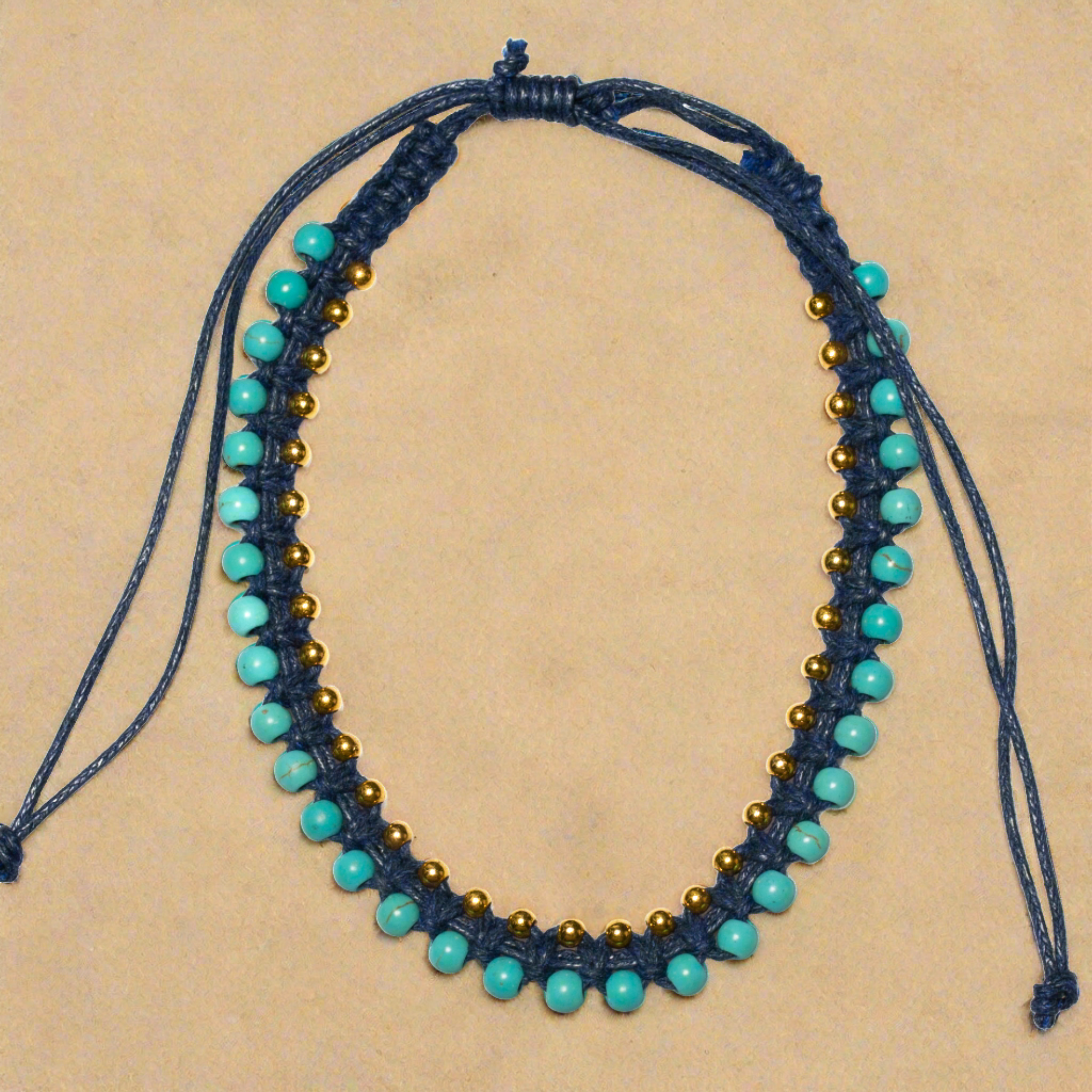 Turquoise Bead Anklet - Shopthatapp.ca