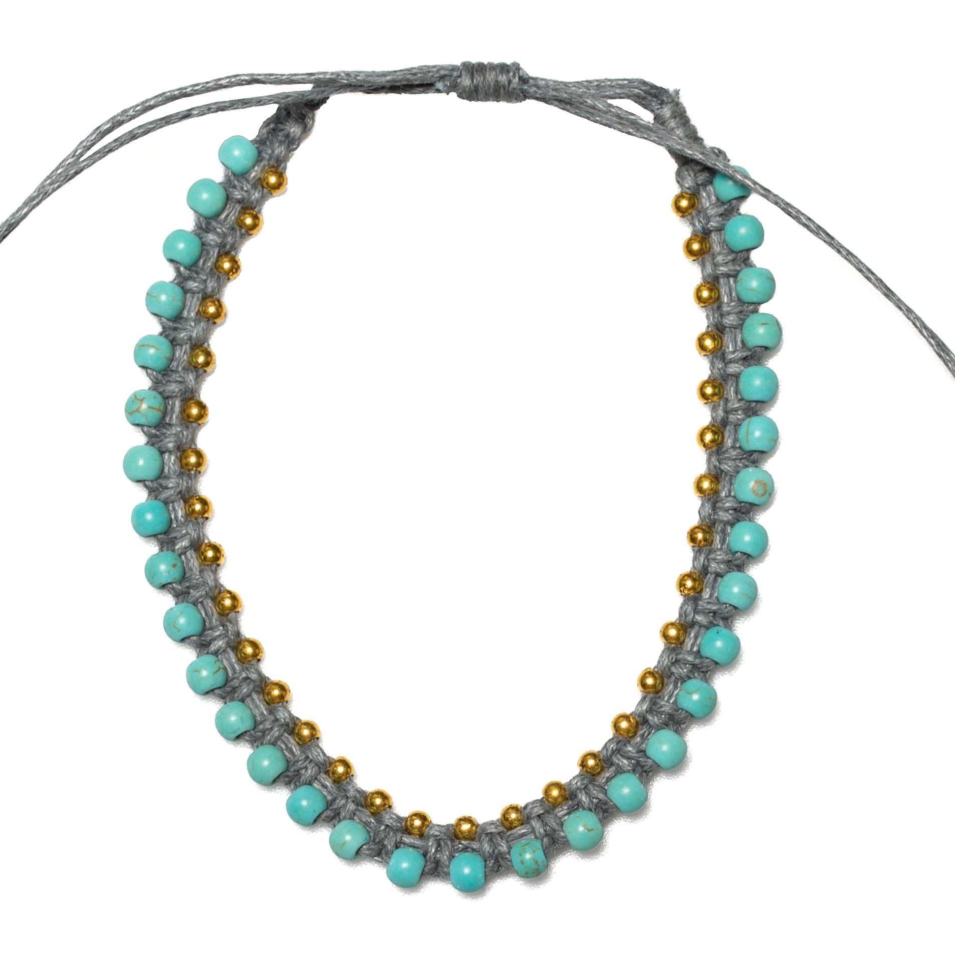 Turquoise Bead Anklet - Shopthatapp.ca