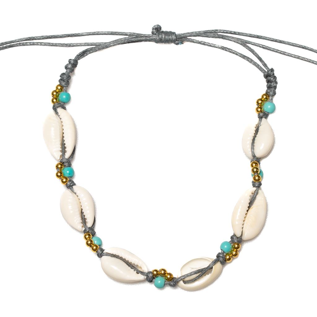 Shell Bead Anklet - Beachy Boho Charm for Stylish Footwear - Shopthatapp.ca