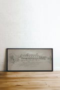 SHADOWED HOUSE Art Print | Oeuvre sur toile étirée