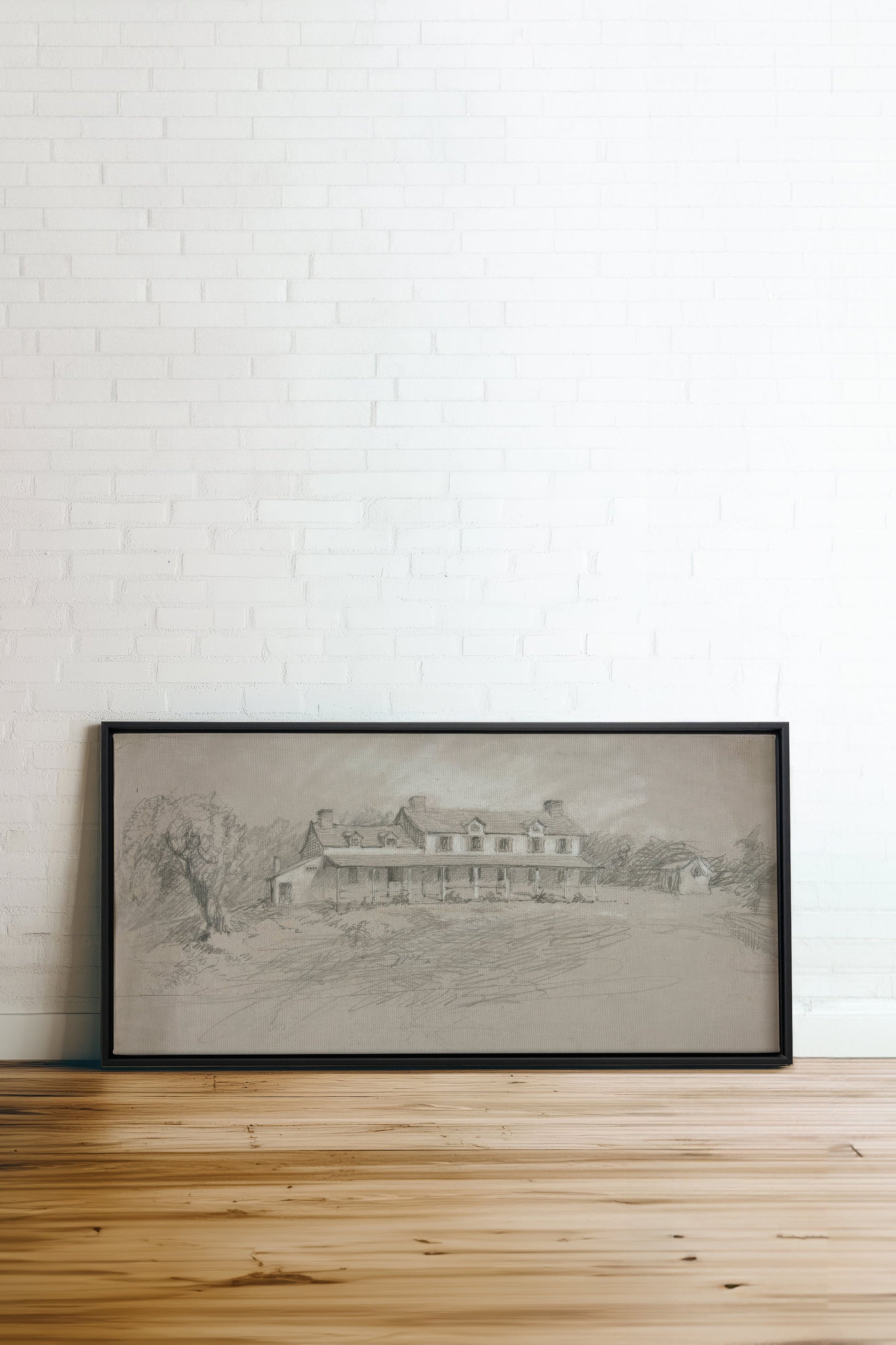 SHADOWED HOUSE Art Print | Oeuvre sur toile étirée - Shopthatapp.ca