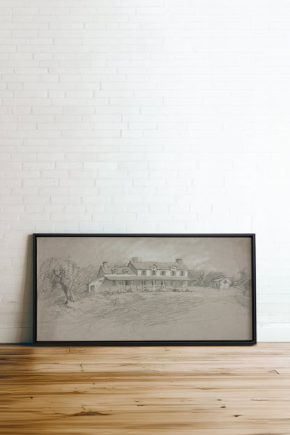 SHADOWED HOUSE Art Print | Oeuvre sur toile étirée - Shopthatapp.ca