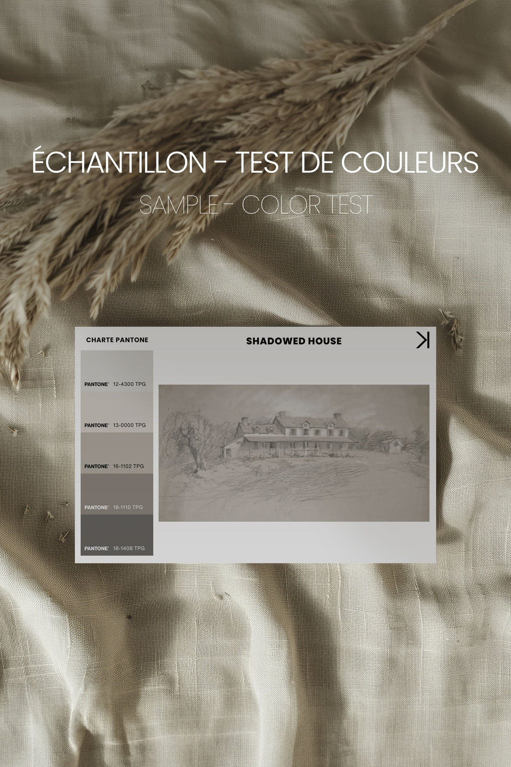 SHADOWED HOUSE Art Print | Oeuvre sur toile étirée