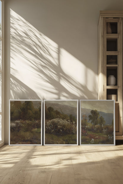 TRIO DOUCEURS CHAMPÊTRES (3 Oeuvres sur toile étirée) - Shopthatapp.ca