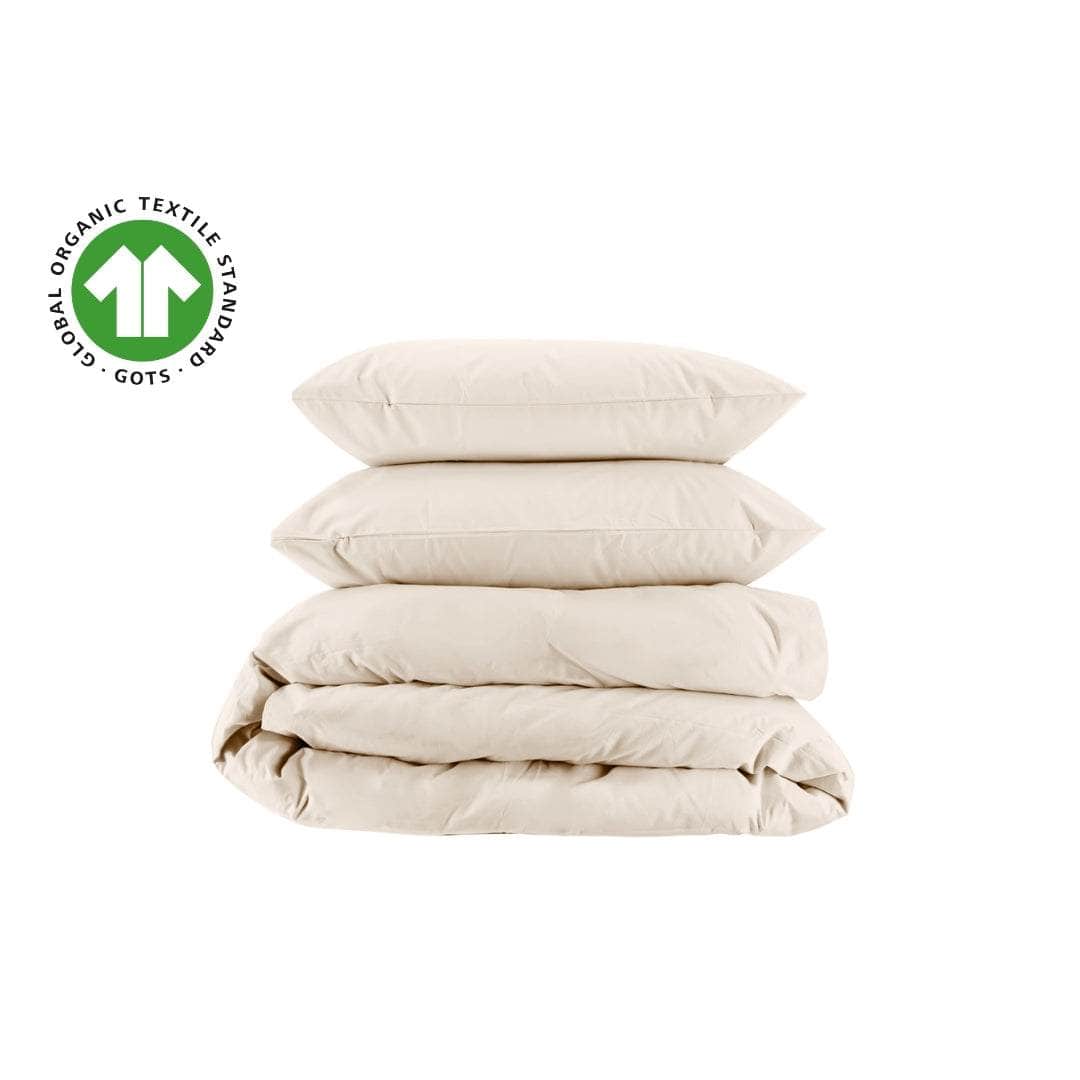 Essential Organic Percale Duvet Cover Set & Pillowcase Collection - Shopthatapp.ca