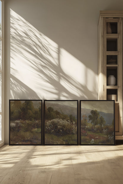 TRIO DOUCEURS CHAMPÊTRES (3 Oeuvres sur toile étirée) - Shopthatapp.ca