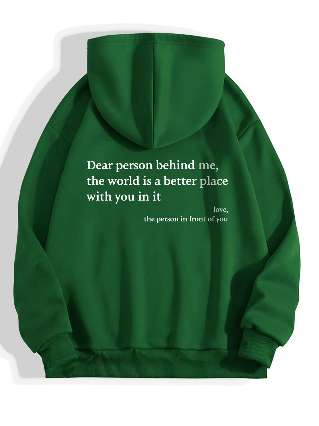 Women's Plush Letter Printed Kangaroo Pocket Hoodie | Cozy Pullover