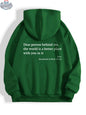 Women's Plush Letter Printed Kangaroo Pocket Hoodie | Cozy Pullover - Shopthatapp.ca