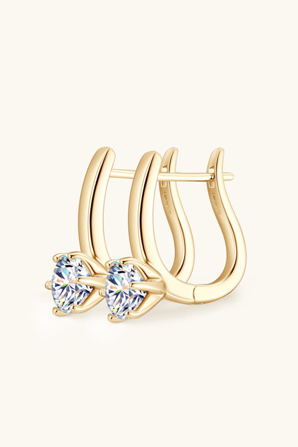 2 Carat Moissanite Sterling Silver Earrings in 925 Sterling Silver - Shopthatapp.ca