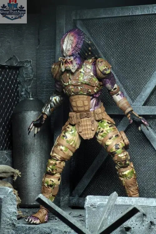 Toy Snowman Predator Ultimate Emissary action figure from The Predator collection, detailed collectible toy with intricate design.