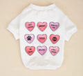 Valentine Hearts Dog Tee – Cute Love Print Pet Shirt