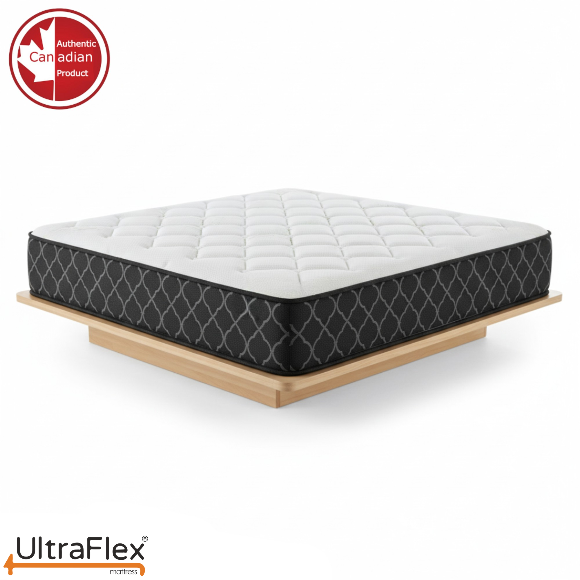 UltraFlex® SUMMIT Firm Pocket Coil Hybrid Mattress – Canadian-Made Orthopedic Support with Cooling Gel Foam, Quilted Top, Breathable & Hypoallergenic Comfort, Edge Support & Motion Isolation - Shopthatapp.ca