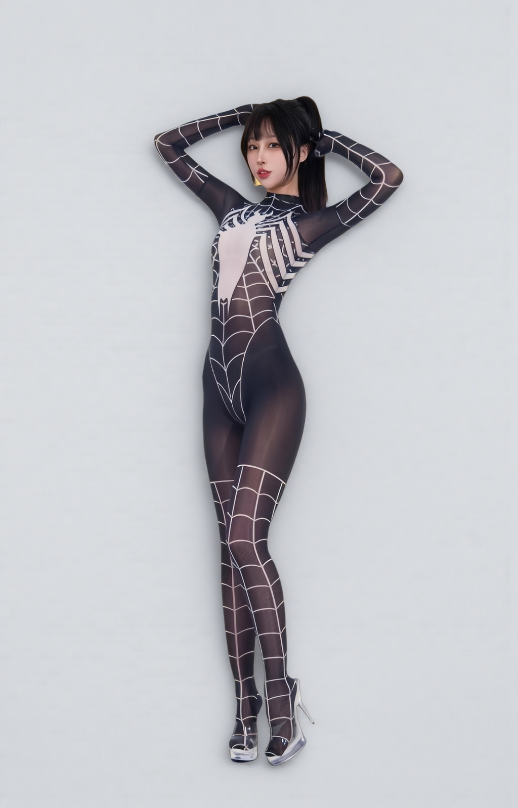 Super Hero Spider Sheer 10D Nylon Full Bodysuit Body Stocking Lingerie - Shopthatapp.ca