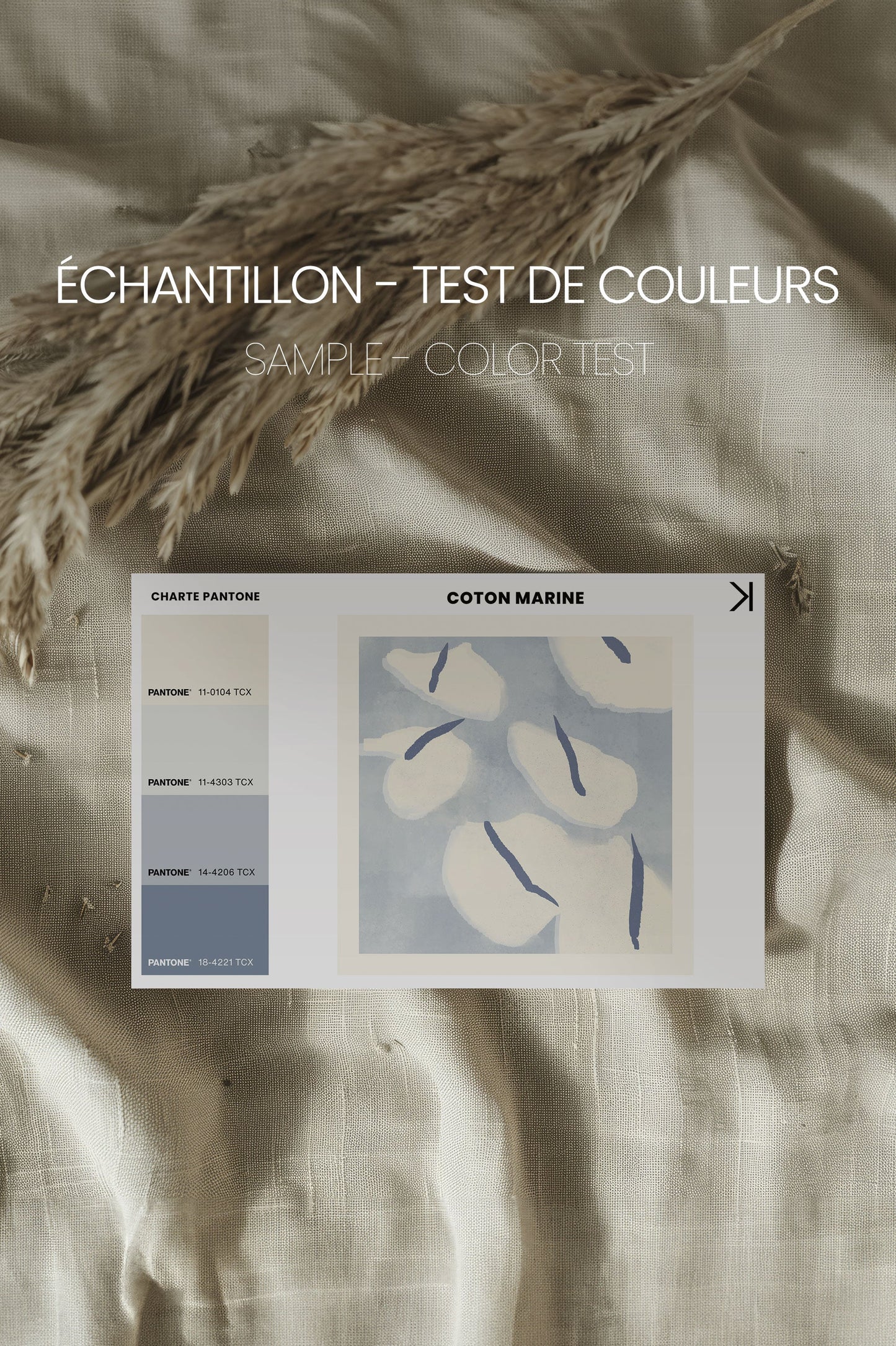COTON MARINE - Décoration murale élégante sur toile étirée - Shopthatapp.ca