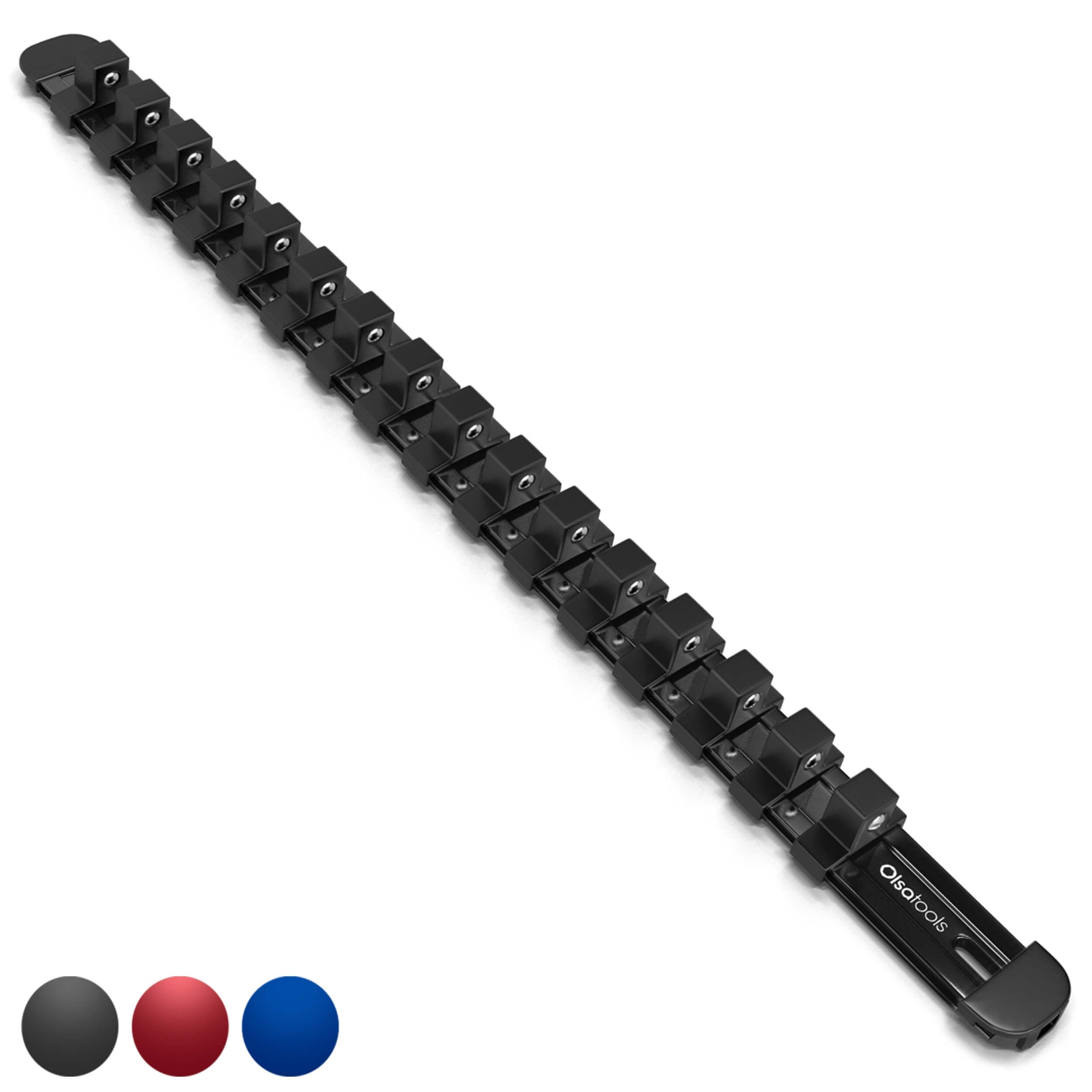 Aluminum Socket Organizer Rails with Locking End Caps - Shopthatapp.ca