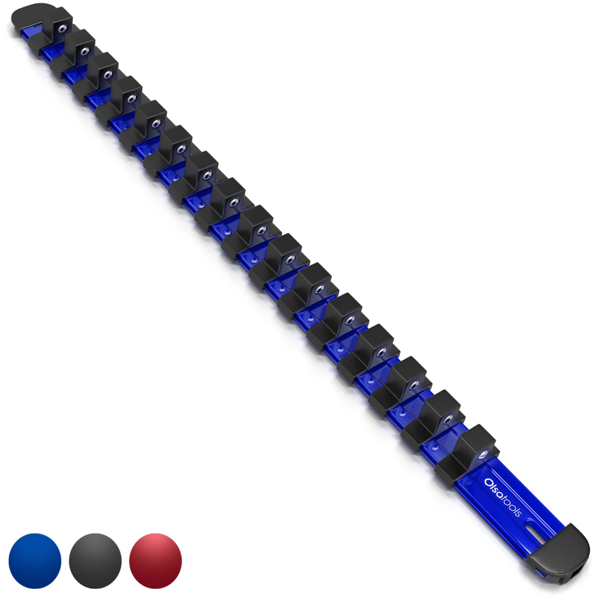 Aluminum Socket Organizer Rails with Locking End Caps - Shopthatapp.ca