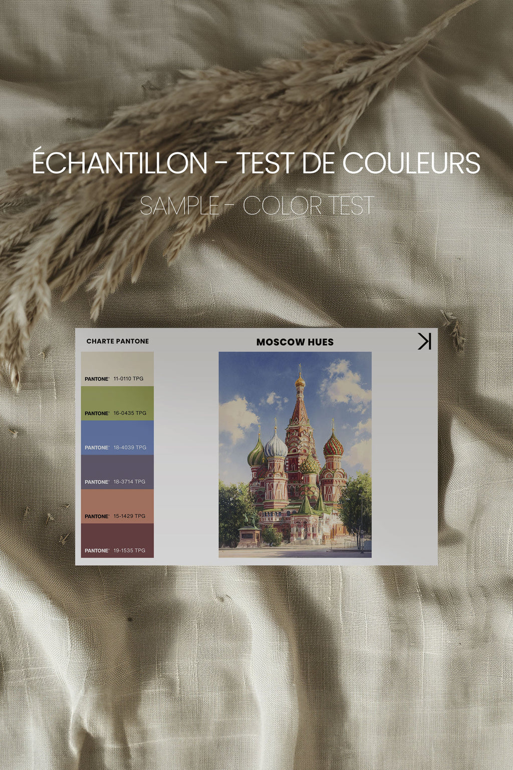 MOSCOW HUES Art Canvas - Oeuvre sur toile étirée