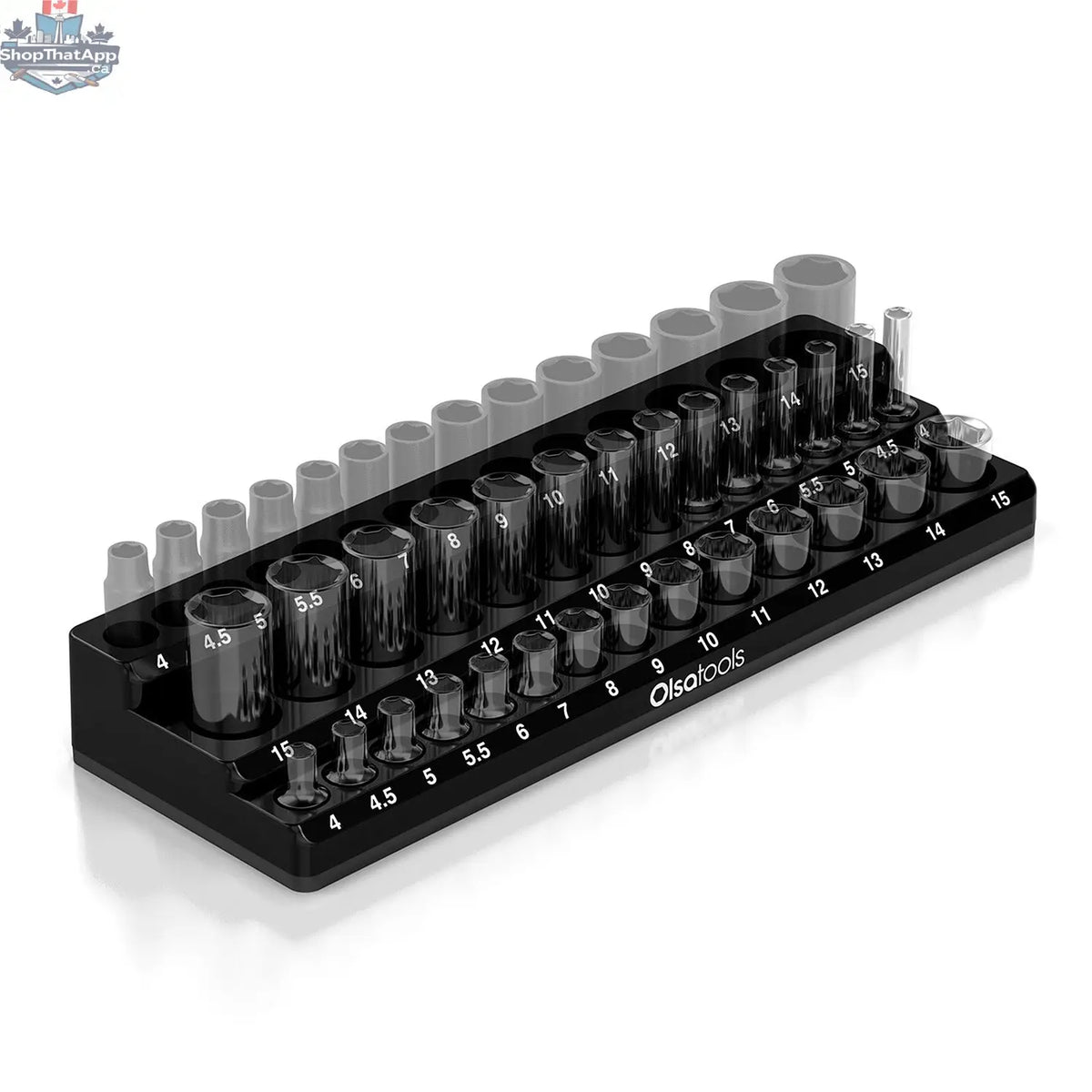 3-Row Magnetic Socket Holder - Shopthatapp.ca