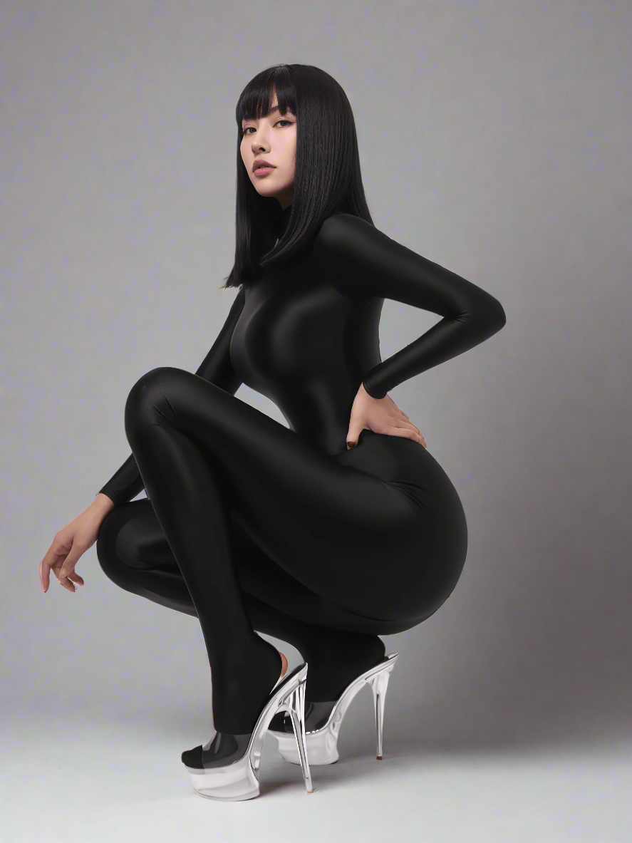 Spandex Nylon Full Bodysuit Back Zipper Zentai Shinny Cosplay Jumpsuit - Shopthatapp.ca