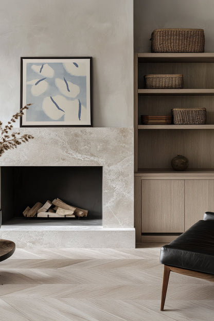COTON MARINE - Décoration murale élégante sur toile étirée - Shopthatapp.ca