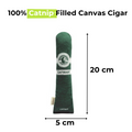 100% Catnip Filled Canvas Cigar for Cats - Interactive Playtime Delight - Shopthatapp.ca