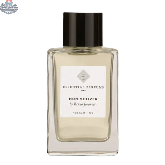 Essential Parfums Mon Vetiver EDP perfume bottle, 100 ml, with sleek design and elegant packaging from Onlyblooms Import Inc.
