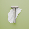 Rockwell T2 Adjustable DE Safety Razor - Matte Silver Stainless Steel Twist-To-Open Design