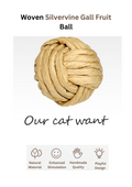 Woven Silvervine Fruit Ball for Playful Cats to Enhance Happiness - Shopthatapp.ca