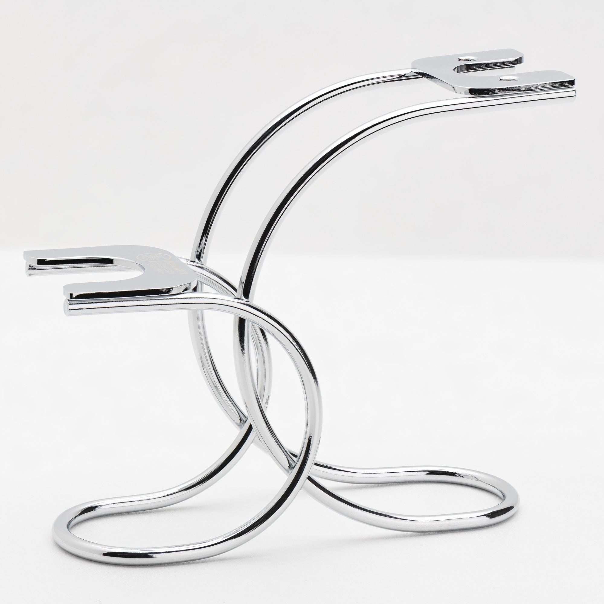 Merkur Shaving Stand for DE Safety Razor - Curved Chrome Design