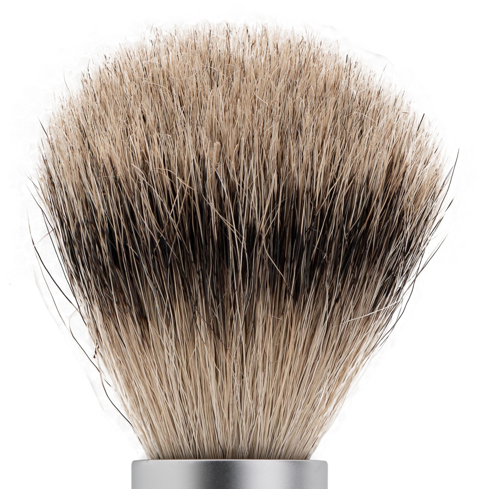 Merkur Badger Hair Shaving Brush - Silver Tip & Matt Chrome, MK-1700002