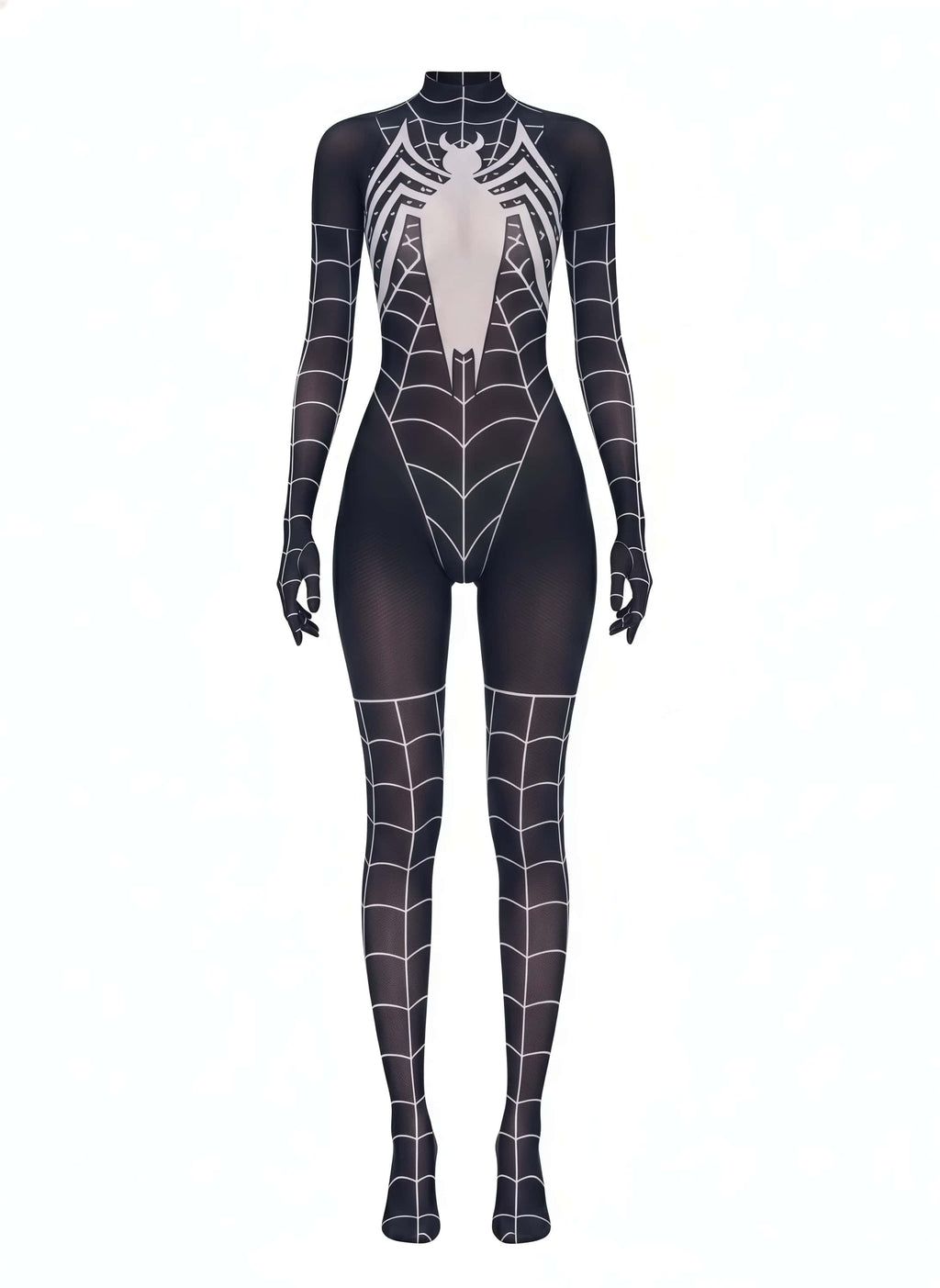 Super Hero Spider Sheer 10D Nylon Full Bodysuit Body Stocking Lingerie - Shopthatapp.ca