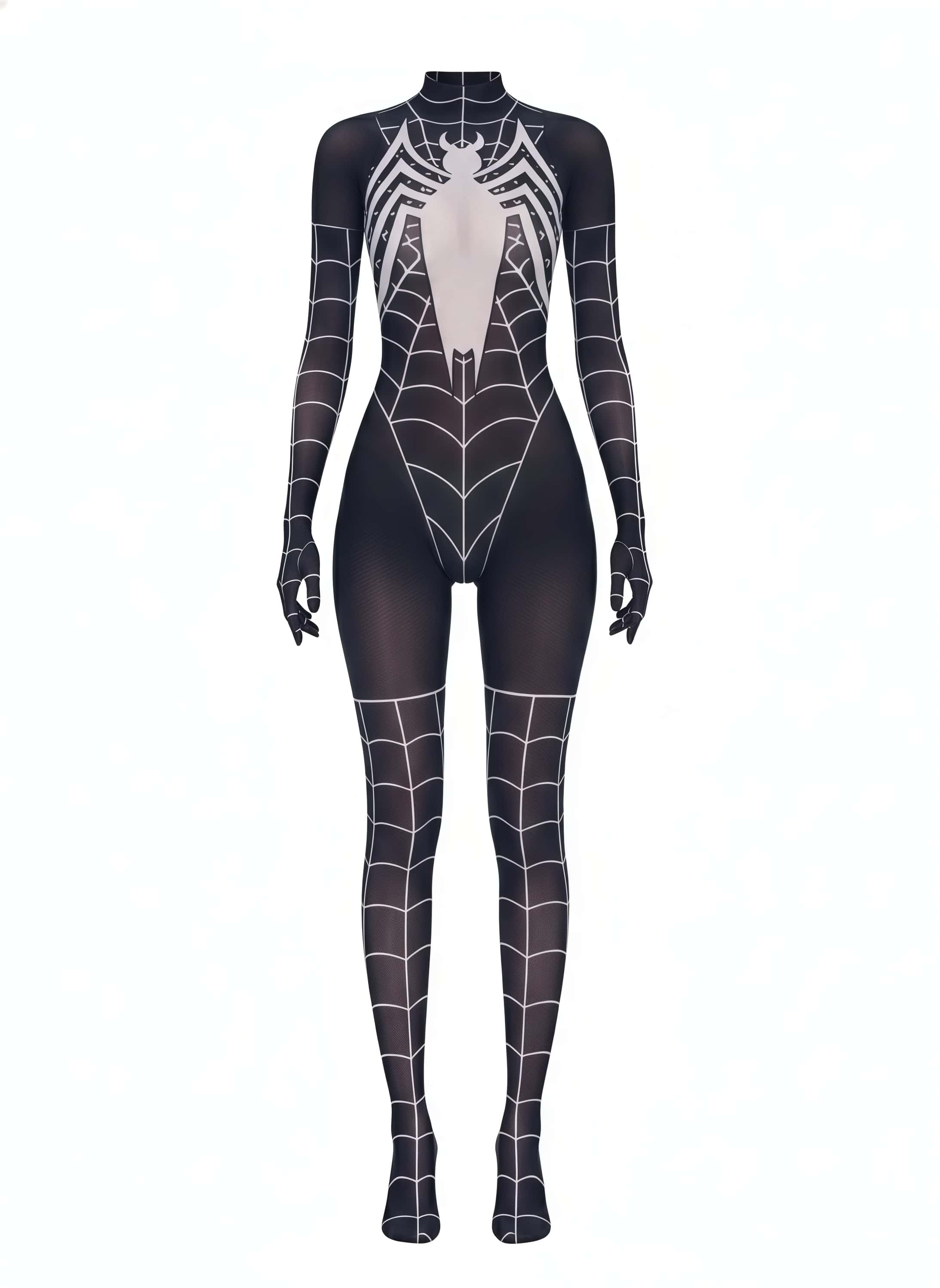Super Hero Spider Sheer 10D Nylon Full Bodysuit Body Stocking Lingerie - Shopthatapp.ca