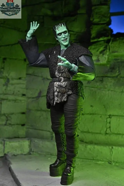 Neca Herman Munster action figure from Rob Zombie's The Munsters Ultimate Collection, detailed collectible toy with classic character features.