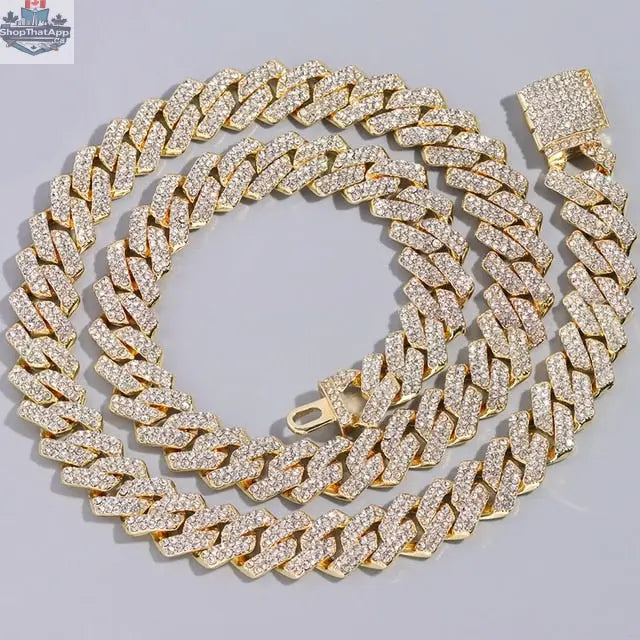 Stylish 14MM Gold Cuban Link Chain for Effortless Elegance - Shopthatapp.ca