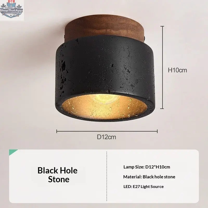 Japanese Style Trendy Yellow Cave Style Ceiling Light For Home Use - Shopthatapp.ca