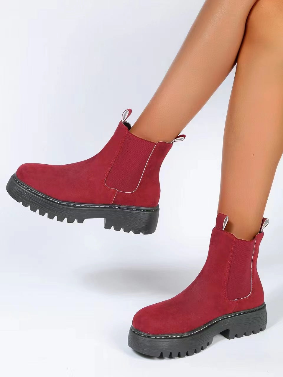 Women's Fashion Ankle Boots – Classic PU Leather Martin Boots with Casual Style