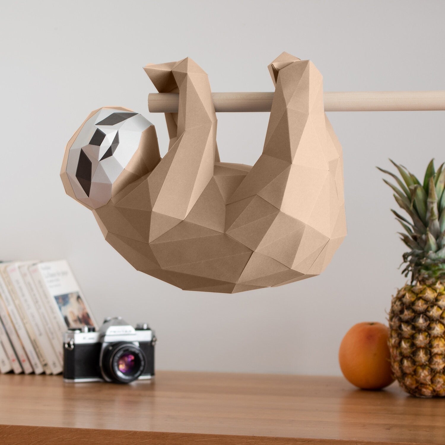 DIY Sloth 3D Origami paper model Kit - Www.Shopthatapp.ca
