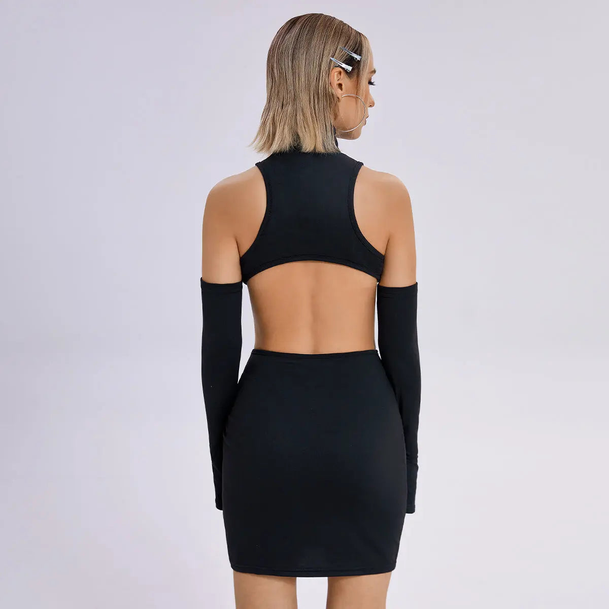 2023 women's summer mini dress by Like2b-uy, sleeveless and slim-fit short club dress in vibrant summer style.