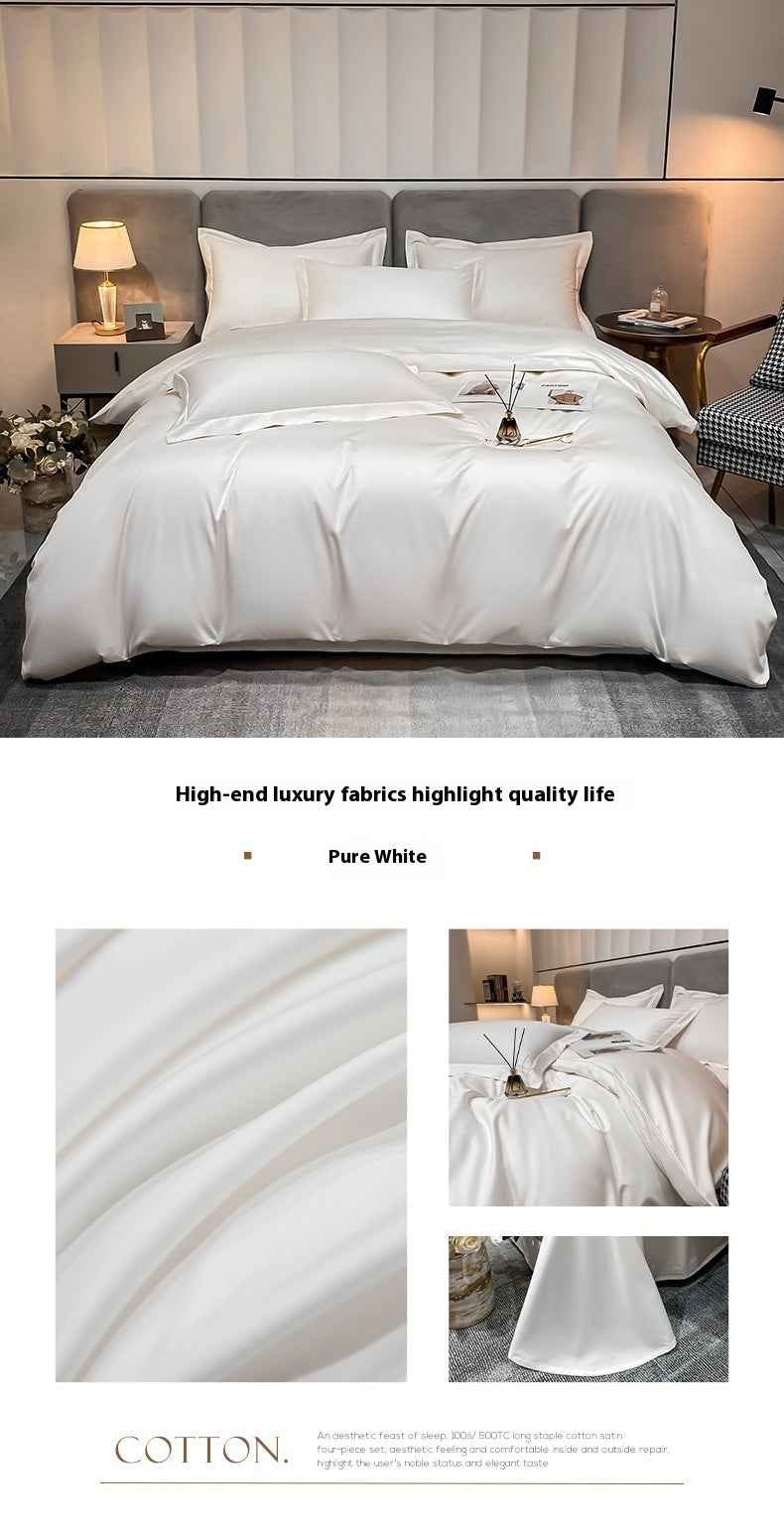 Egyptian Long‑Staple Satin Fabric Cotton Sheet – Luxury, Breathability &amp; Timeless Comfort