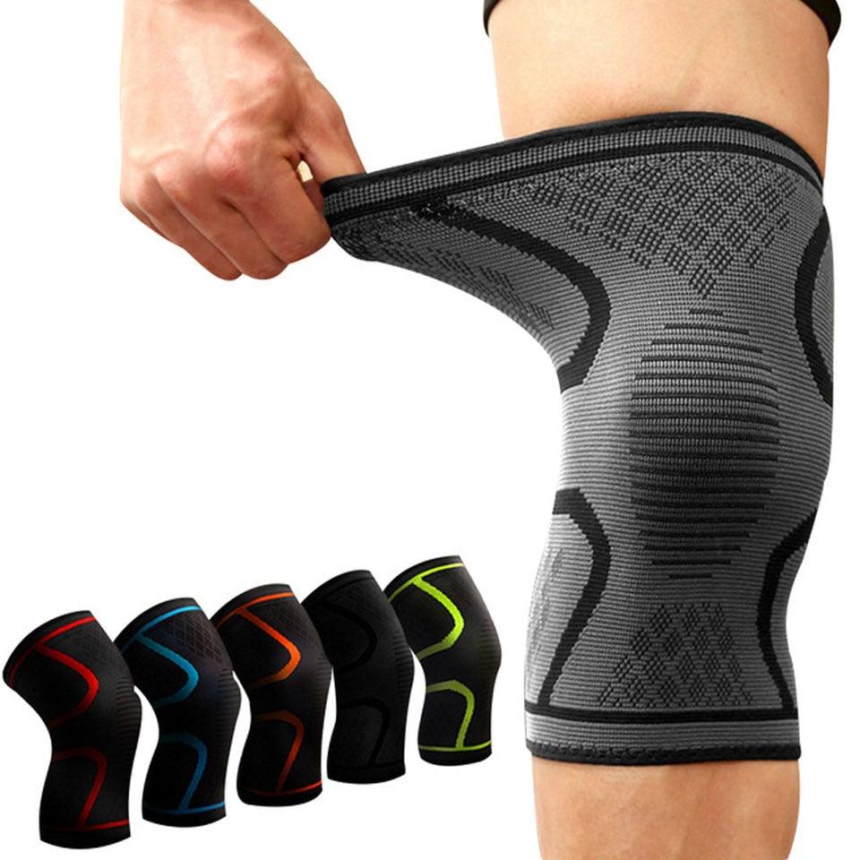 Fitness Knee Support Sleeve - 1PCS Elastic Nylon Compression Knee Pad Brace for Running, Cycling, Basketball, and Volleyball - Shopthatapp.ca